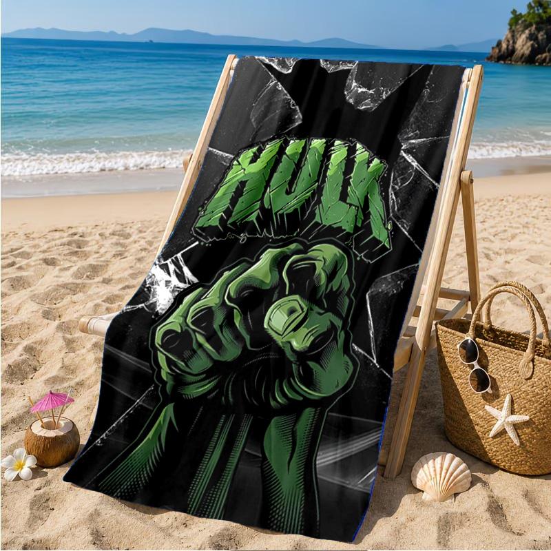 Hero Power Breaks Through Beach Towel Microfiber Beach Towel, Lightweight and Quick-Dry, for Summer Travel, Swimming Pool Fan Birthday Gift
