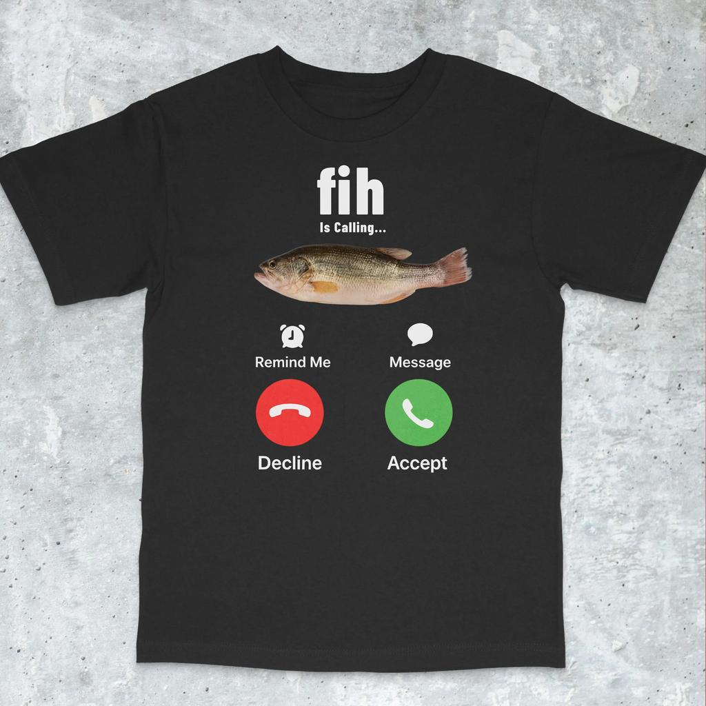 Fih Is Calling Meme Shirt Stupid Meme Shirt Funny Meme Shirt Brain Rot Inappropriate Funny Gag Gift Gen Z Meme Tee Men Clothing