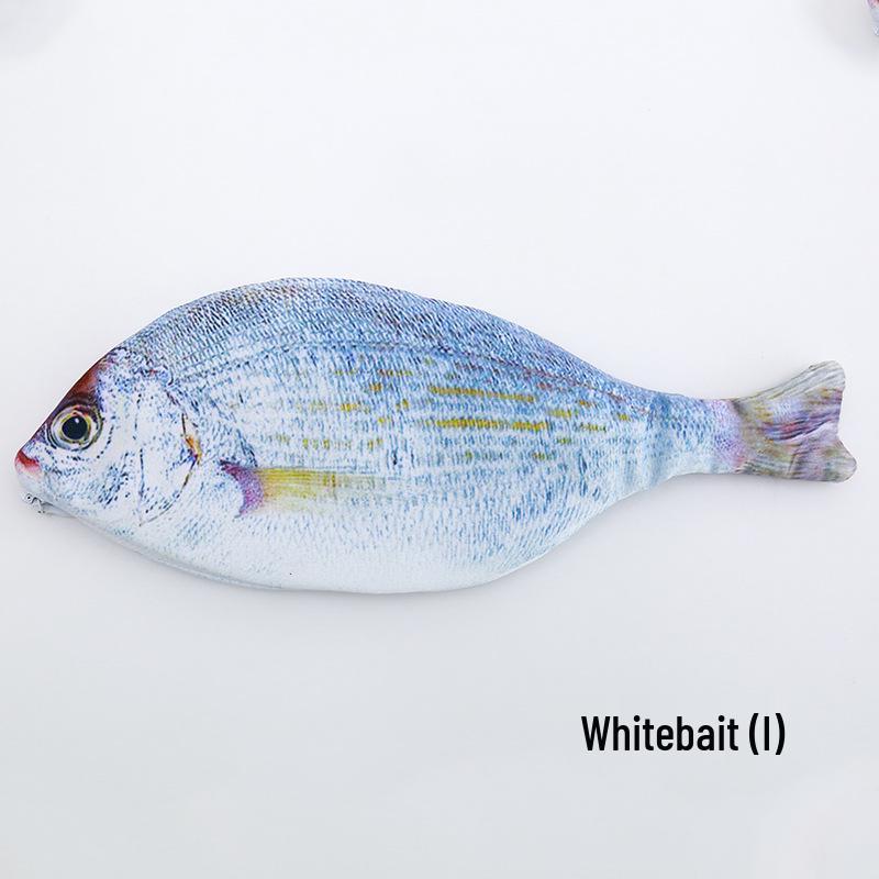 Korean Creative Fish Pencil Case for Boys & Girls, Large Capacity, Simulated Salted Fish Design