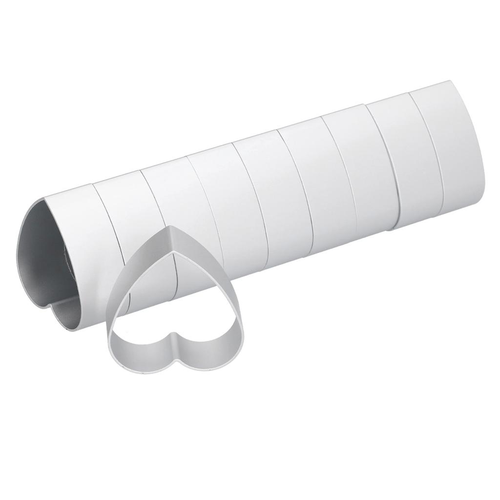 10-teiliges Set Edelstahl Mondkuchenform Set Kekse Ausstecher DIY Backform Set Herzform