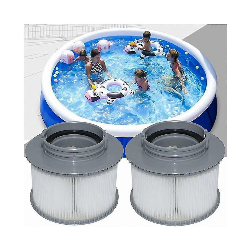 Replacement Filter for Mspa FD2089 Compatible with All Current MSpa Filter Cartridges and Pools Inflatable Spa Filter (Upgraded Version) Pack of 2