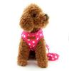 Zunea Pet Supplies Dog Harness for Small Dogs Cute Dot Polka Dot Pattern Lead Set Breathable Soft Mesh Lining Stylish Dog Clothes Vest Walking Pink S
