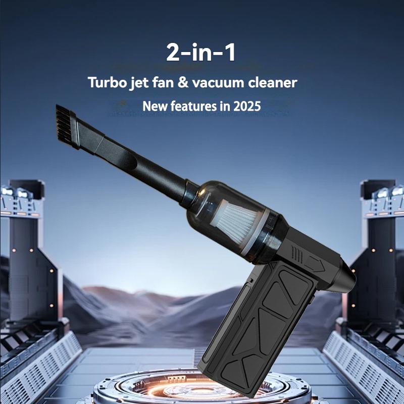 Brushless Motor Electric Turbo Jet Fan, Handheld Vacuum Cleaner High-Speed Turbo Violent Fan USB Rechargeable Powerful Dust Blow