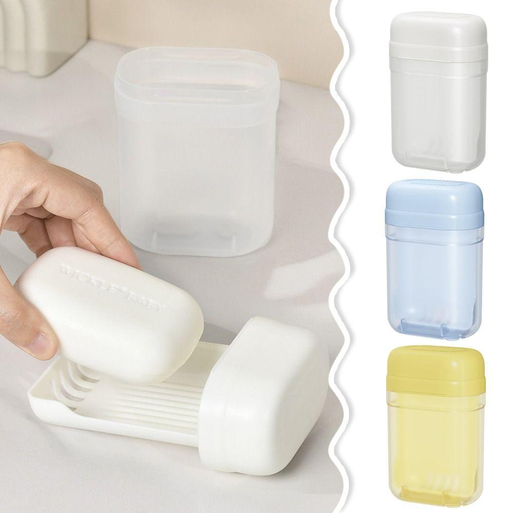 Waterproof Soap Rack with Drain Hole Soap Dish Mini Soap Storage Box  Travel