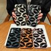 Black Lip Print Leather Texture TPU Case For Samsung Galaxy S24 FE S23 S22 Ultra A16 A55 A15 A54 A35 A25 A14 5G Soft Phone Cover