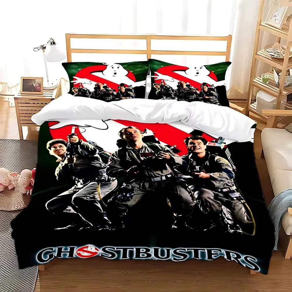 Cartoon G-Ghostbusters Duvet Cover Pillowcase Bedding Set Adult kids Bedroom Decoration Children Gift Single Double Large Size