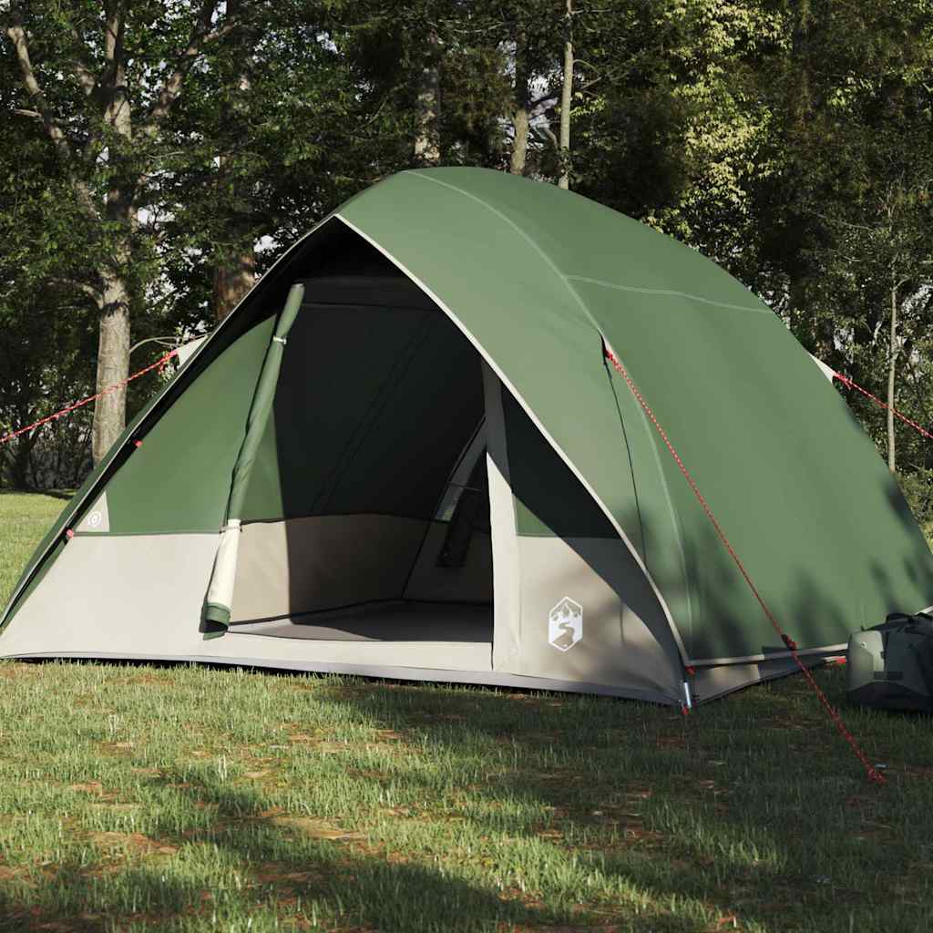 Camping Tent with Roof and Storage Green 275 x 230 x 140 cm Taffeta