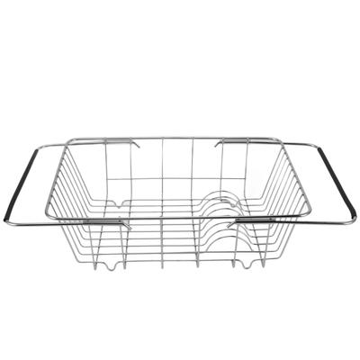 Kuchyňský odkapávač Výsuvný Nerezový Víceúčelový Odkapávací košík do dřezu na ovoce