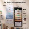 Wall-Mounted Accordion Bag: Multi-Functional A4 Thickened 6-Grid Document Organizer