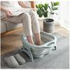 Folding Foot Bath Bucket, Compact Storage, Space-Saving, Lightweight, Portable, Perfect for Home Use, Keeps Feet Warm (Light Green)