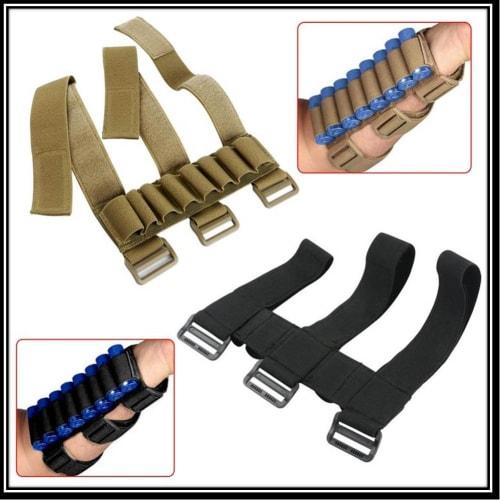 TAILOR JAPAN Shotgun Shell Holder, Shell Pouch, Holster, Quick Reload, Holds 8 Shotguns, Premium Nylon, Available In 2 Colors (Black)