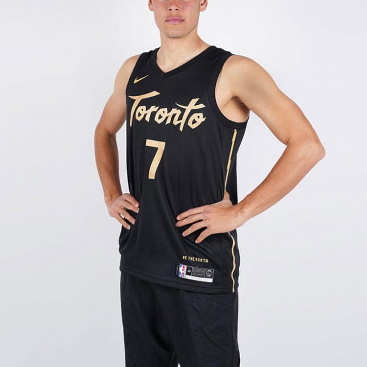 Nike NBA Basketball Jerseys Men's Black Moderate Straight Fit AV4674-011