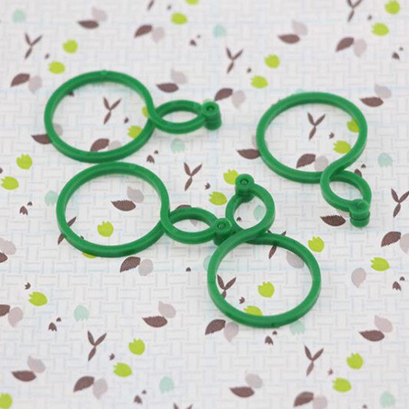 100Pcs Garden Vine Strapping Clips Plant Bundled Buckle Ring Holder Tomato