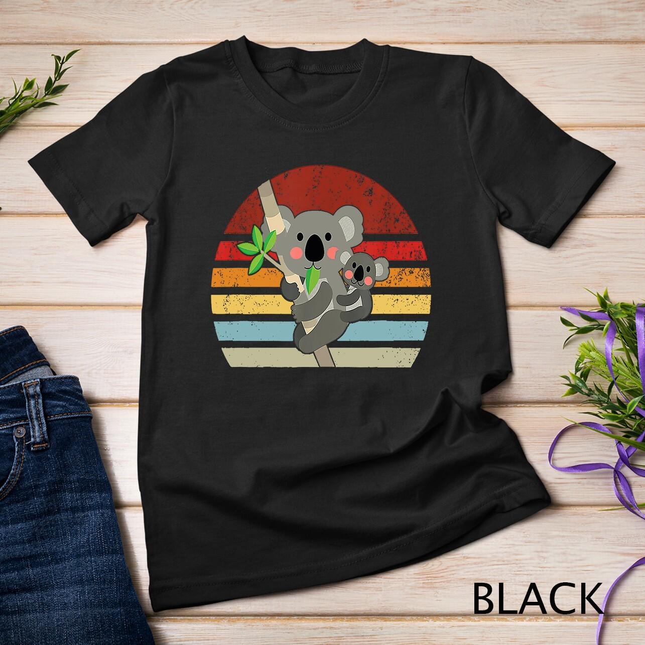 Vintage Retro Koala Bear Lover Dad Mom Funny Australia-n Unisex T-Shirt Mens Womens Tees Top M