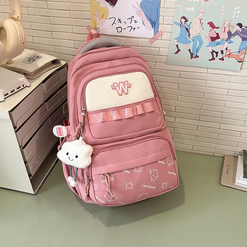 Schoolbag Japanese cute girl backpack female leisure travel large capacity backpack high value commuting tutoring student backpack