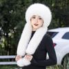 Winter New Warm Hat Scarf Integrated Thickened Cold-proof Windproof Neck Protection Cycling Headhat Fashionable Women's Hat
