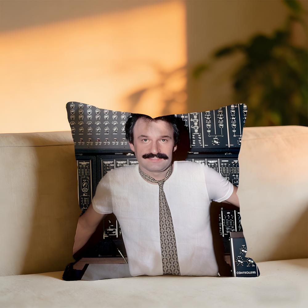 Giorgio Moroder Cushion Cover Cozy Velvet Throw PillowSoft Warm Cushion For Sofa Bed