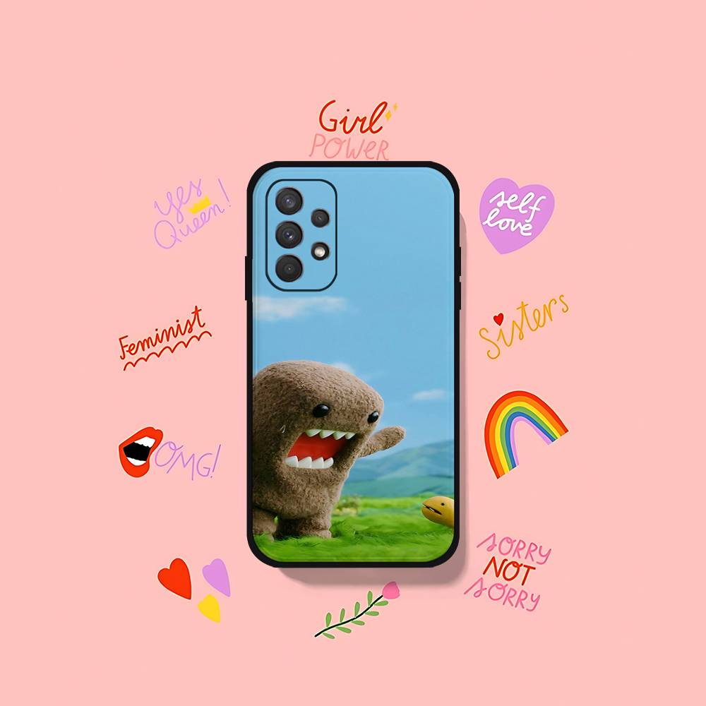 Cute D-Domo Kun-s Phone Case For Samsung Galaxy S25 S24 S23 S22 S21 FE Plus Ultra A13 A20 A32 A70 Black Cover