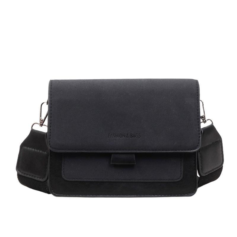 Матовая ретро маленькая сумка женская осенне-зимняя универсальная новая сумка-мессенджер пэчворк, на широком ремне маленькая квадратная сумка