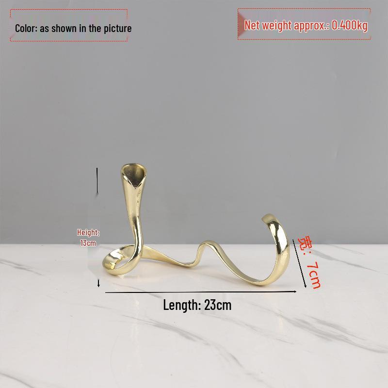 Скандинавский геометрический металлический подсвечник-украшение для декора гостиной или столовой