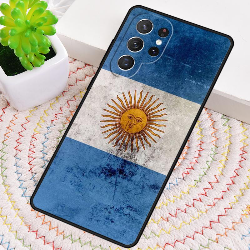 Argentina Flag soft Phone Case for Samsung Galaxy note 10 pro S26 Ultra S23 S24 FE S25 S21 S22 PLUS shockproof Cove