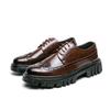 Große Größe 45 Business Casual Mode Casual Lederschuhe Koreanische Version Plateau Trend Junger Friseur Herrenschuhe