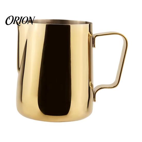 Coffee Drink Decoration Pitcher Stainless Steel Milk Frothing Pitcher, Professional Latte Art Cup with Durable 304 Measurement Scale, Dripless