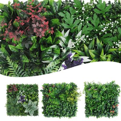 Artificial Green Grass Square Plastic Lawn Plants Home Wall Decoration