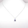 And My Jewelry Platinum Natural Tanzanite Pendant Pear Shape [Your Box] Necklace, [Gift Wrapped] 4024_2024