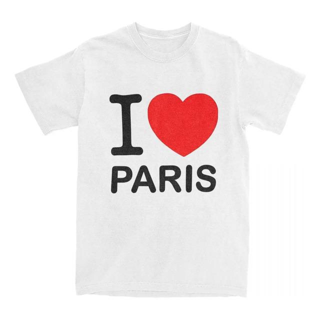 Camiseta Con Estampado Grafico I Love Paris XXL