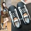 Fashion Explosive Thick Sole Increase Tide Brand Lace-up Casual Women's Shoes 2024 Niche Design Sense Board Shoes