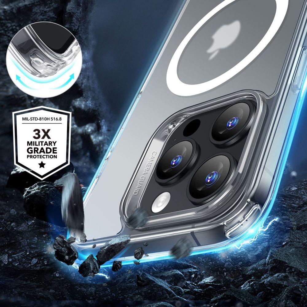 Esr Classic Hybrid Halolock Magsafe & Tempered Glass Iphone 16 Pro Max Frosted Clear