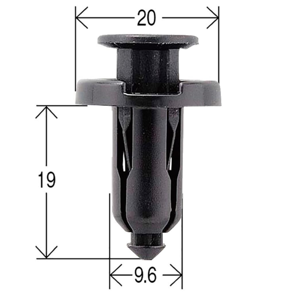 Upholstery Clip Genuine # 91503-SZ5-003 91512-SX5-003 62318-1JA0A Front Bumper Grille Rear Bumper Clip CH-654 YH-654 (10)