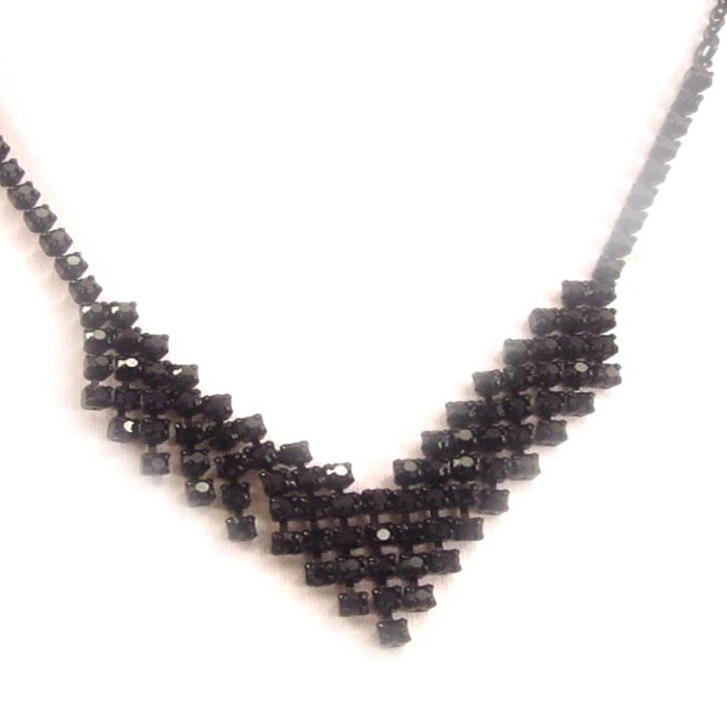 Les Trésors De Lily [K7268] - 2 Designer Necklaces 'Sissi' Red Black