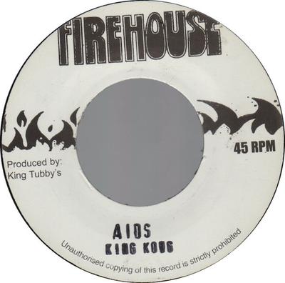 7inch Record KING KONG - AIDS NONE Firehouse Jamaica Reggae, Ska & Dub Used