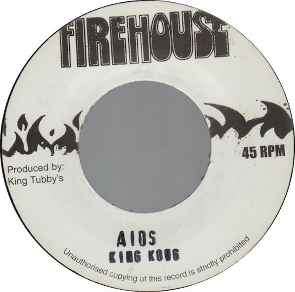 7inch Record KING KONG - AIDS NONE Firehouse Jamaica Reggae, Ska & Dub Used