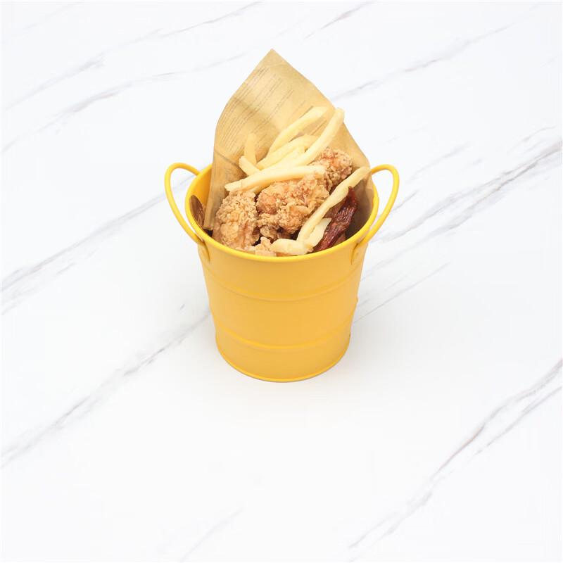 Mini Black Metal Fries & Ice Bucket