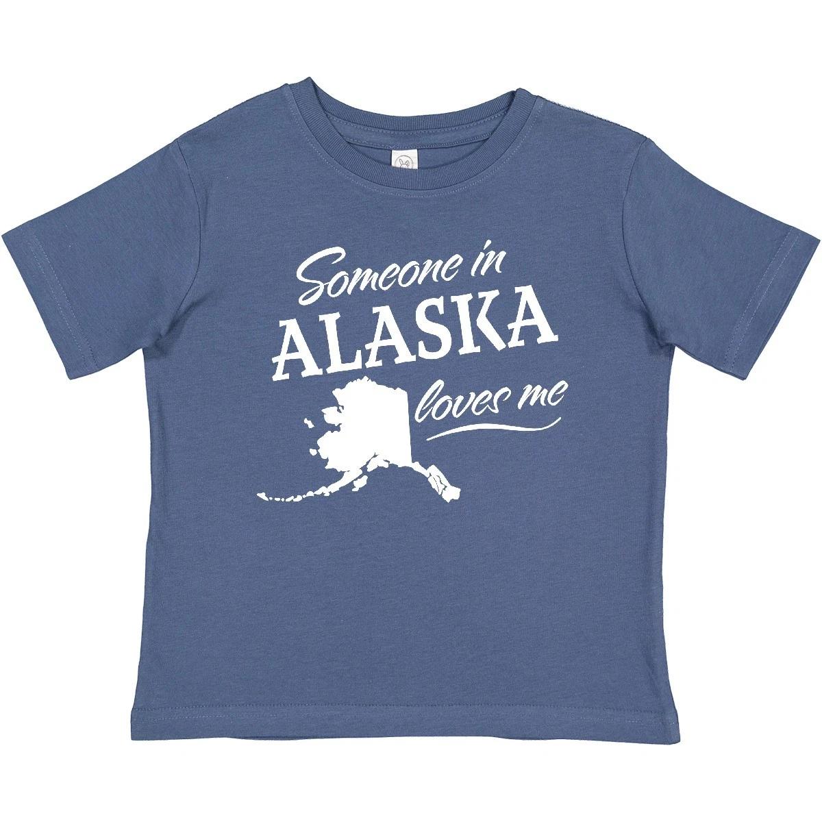 Inktastic Someone In Alaska Loves Me Baby T-Shirt State Home Family Grandparents 110