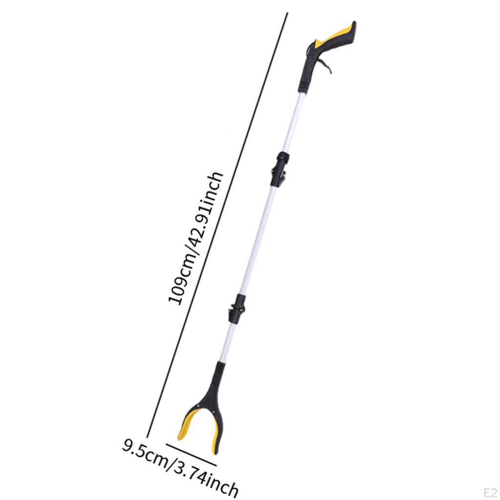 Reacher Grabber Folding Tool for Household Picnics Courtyard Yellow