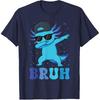 Bruh Dabbing Axolotl Funny Mens Kids Boys Teens Axolotls T-Shirt