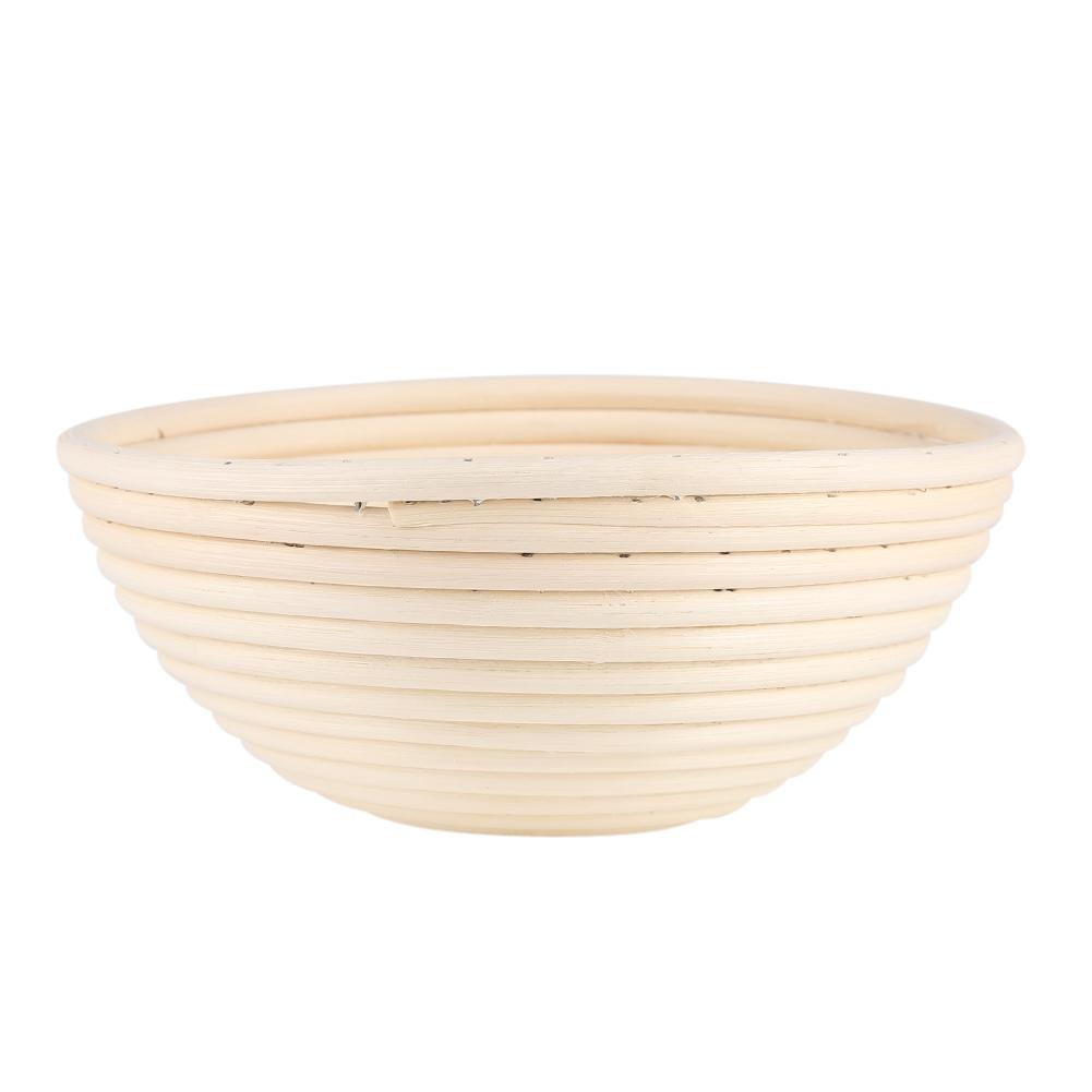 European Cane Round Bread Dough Rising Rattan Basket 18 X 9 Cm