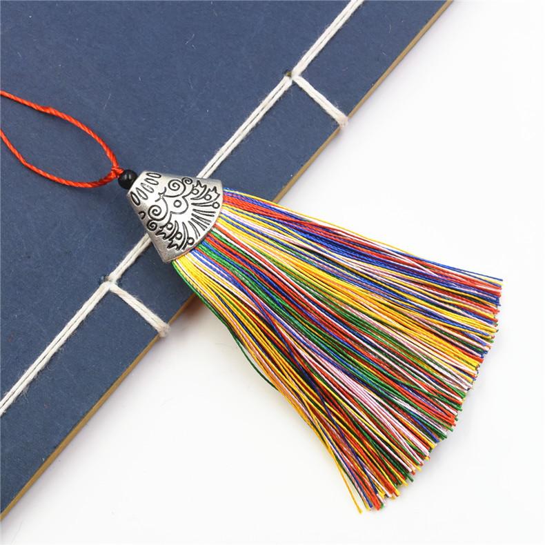 Pure Handmade Fish Mouth Tassel Ear Bag Hanging Keychain Special Alloy Metal Hat Tassel Ear Pendant Pendant