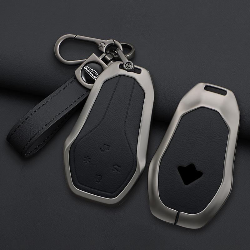 For Gac Aion Hyper Gt Ht Car Key Case Remote Protection Cover Bag Shell Keychain Ring Holder Fob Accessories