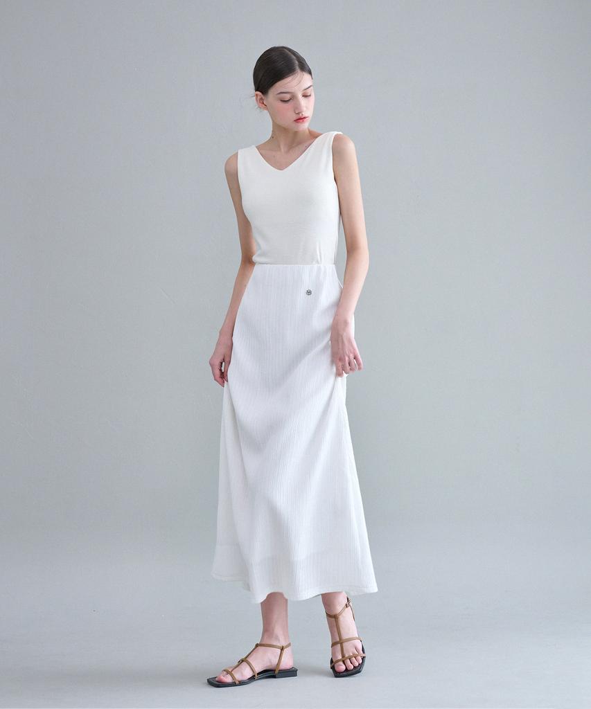 MICANE Solin Wrinkle Long Skirt