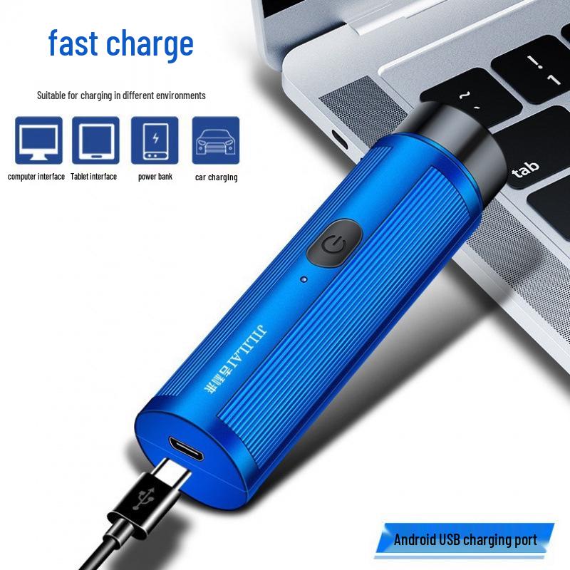 Compact Travel Electric Beard Shaver - Portable Mini Razor for Car or On-the-Go Use
