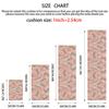 VIKAMA Pink Leopard Print Long Rug for French Luxury Entrance Hall Floor Mat Anti-Slip Kitchen Bedroom Carpet Home Decoration