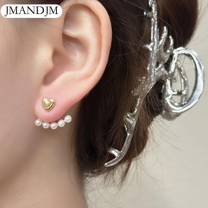 Orecchini coreani in metallo gioielli alla moda orecchino geometrico di cristallo dolce dolce e fresco per gioielli di moda per ragazze da donna