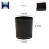 Romantic Black Frosted Glass Candle Holder for DIY Aromatherapy
