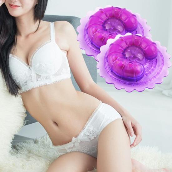 1 pár vibrátorů na bradavky Nedráždivá měkká guma Silný stimul Sponky na odsávání prsou Dámská erotická hračka Produkty pro dospělé