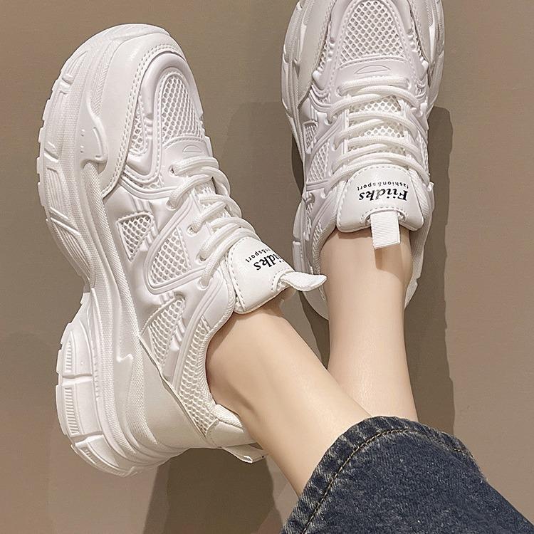 Dad shoes new autumn mesh shoes breathable mesh thick-soled Xiaobai casual running sneakers